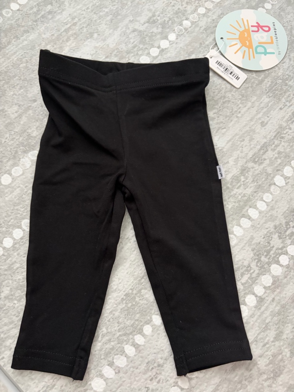 Little Sleepies Black Girls' Cotton Leggings
